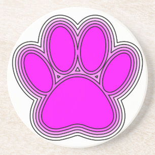 Posavasos Perro Paw En Rosa Con Salidas
