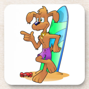 POSAVASOS PERRO SURFER