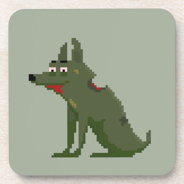 Posavasos Perro Zombie (Frente)
