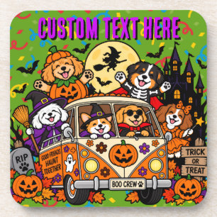 Posavasos Perros espeluznantes personalizados de Halloween e