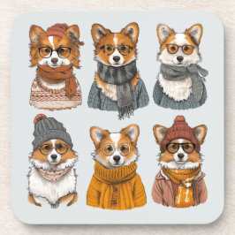Posavasos Perros galeses de moda Corgi