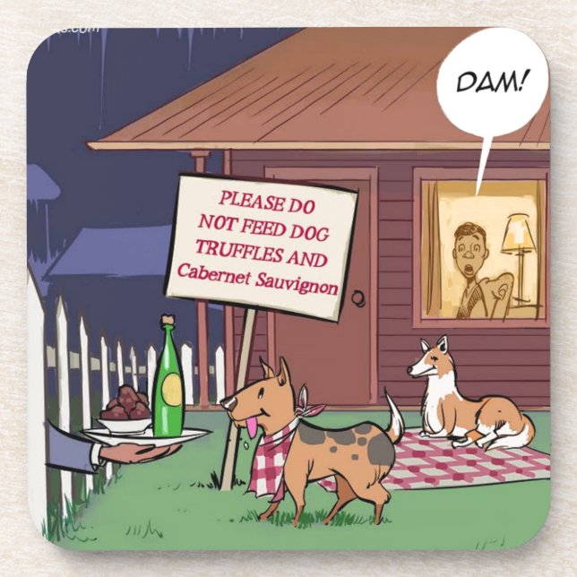 Posavasos Perros Gourmet Divertidos (Frente)