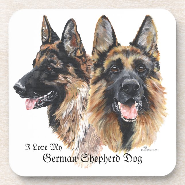 Posavasos Perros Pastor Alemán (Frente)