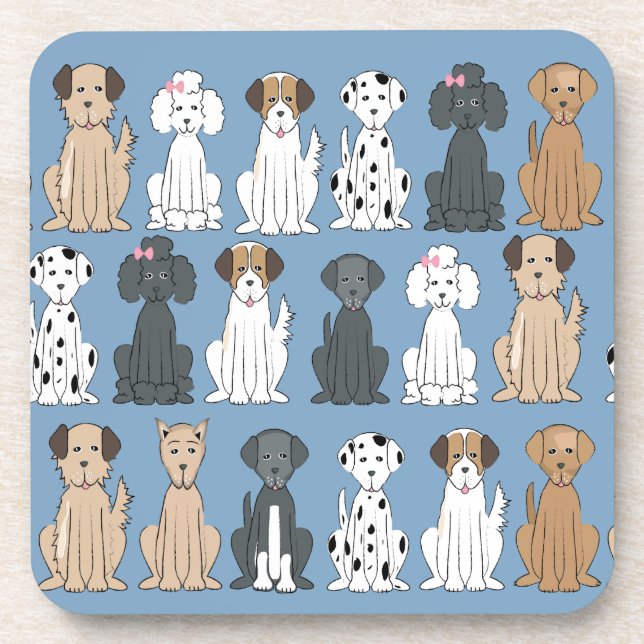 Posavasos Perros sonrientes (Frente)