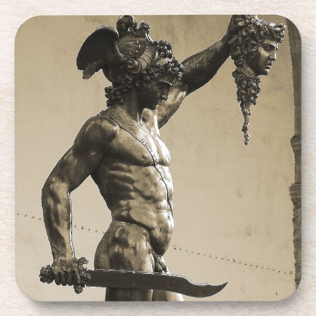 Posavasos Perseus con el jefe de la medusa (Frente)