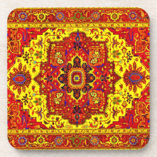 Posavasos PERSIAN RUG - Red & Yellow