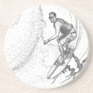 Posavasos persona que practica surf