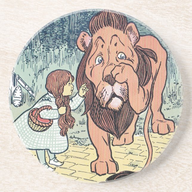 Posavasos Personajes clásicos de El mago de Oz, Camino de la (Frente)