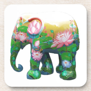 Posavasos Personalice las flores animales de África de la se