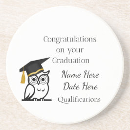 Posavasos Personalised Graduation Gift for Her – Custom Name