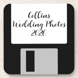 Posavasos Personaliza Fotos de Boda Soporte de Disquete - 6