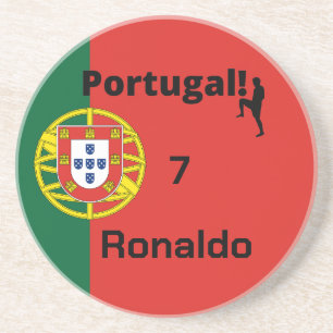 Posavasos Personalizable de jugador de fútbol de Portugal