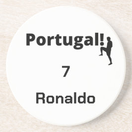 Posavasos Personalizable de jugador de fútbol de Portugal
