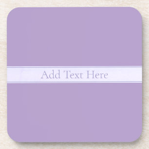 Posavasos Personalizable Elegante Lavanda Ligera Púrpura