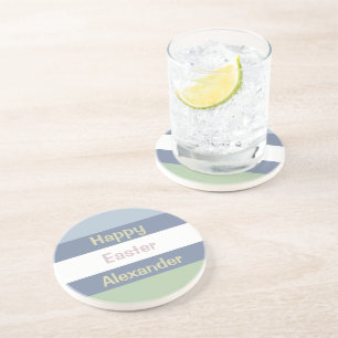 Posavasos Personalizable Feliz texto de Pascua