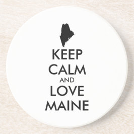 POSAVASOS PERSONALIZABLE MANTENER CALMA Y AMAR A MAINE