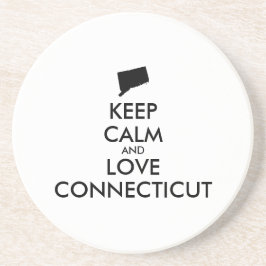 Posavasos Personalizable MANTENER CALMA Y AMAR CONECTICUADO