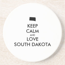 Posavasos Personalizable MANTENER LA CALMA Y AMAR A DAKOTA D