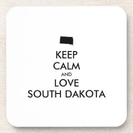 Posavasos Personalizable MANTENER LA CALMA Y AMAR A DAKOTA D