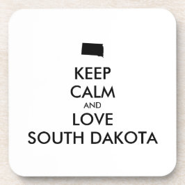 Posavasos Personalizable MANTENER LA CALMA Y AMAR A DAKOTA D