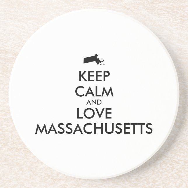 Posavasos Personalizable MANTENER LA CALMA Y AMAR A LAS MASS (Frente)