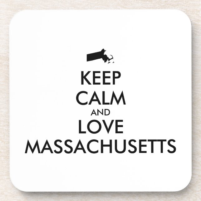 Posavasos Personalizable MANTENER LA CALMA Y AMAR A LAS MASS (Frente)