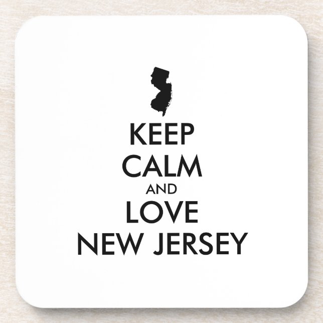 Posavasos Personalizable MANTENER LA CALMA Y AMAR A NUEVA JE (Frente)