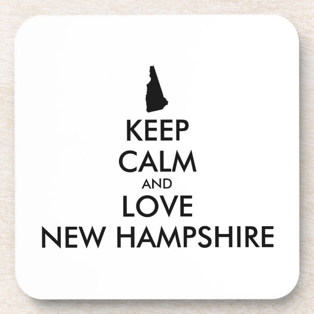 Posavasos Personalizable MANTENER LA CALMA Y AMAR LA NUEVA H (Frente)