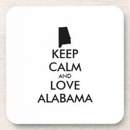 Posavasos Personalizable MANTENGA CALMA Y AME A ALABAMA