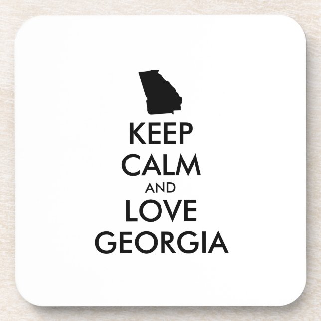 Posavasos Personalizable MANTENGA CALMA Y AME A GEORGIA (Frente)