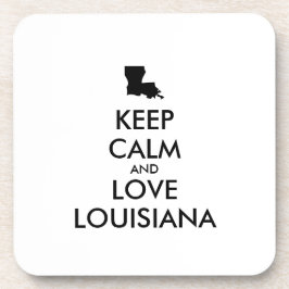 Posavasos Personalizable MANTENGA CALMA Y AME A LOUISIANA