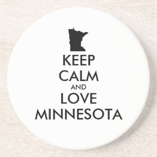 Posavasos Personalizable MANTENGA CALMA Y AME A MINNESOTA