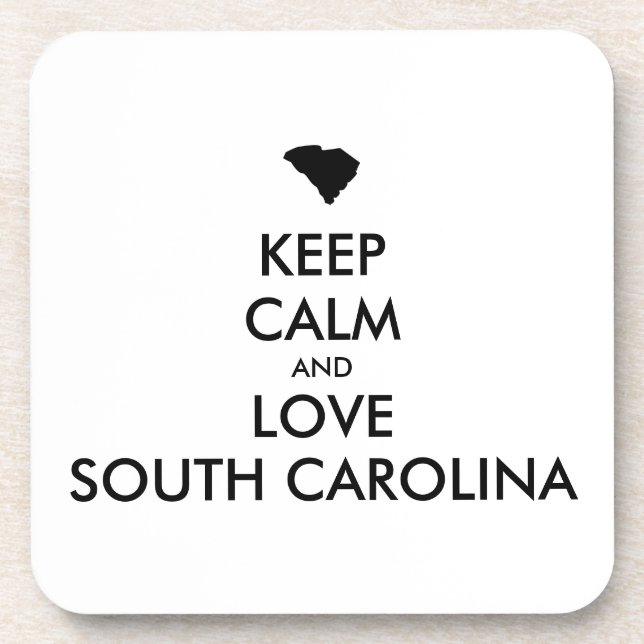 POSAVASOS PERSONALIZABLE MANTENGA LA CALMA Y AME A CAROLINA  (Frente)