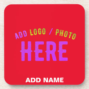 POSAVASOS PERSONALIZABLE MODERNO ESTILO MARCA VERIFICADA ROJ