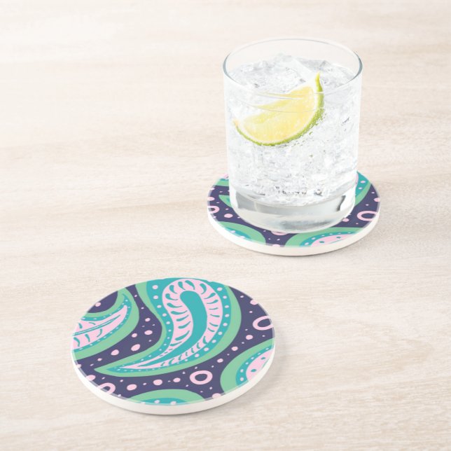 Posavasos Personalizable Paisley (Lado)