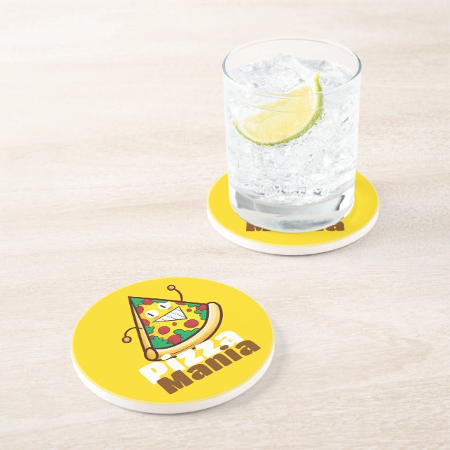 Posavasos Personalizable Pizza Mania (Lado)