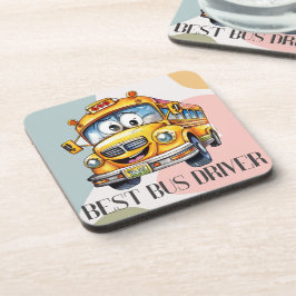 Posavasos Personalizado Amarillo Adorable Mejor Conductor De