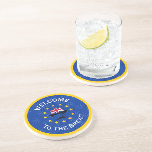 Posavasos Personalizado Amarillo Azul Unión Europea Brexit A