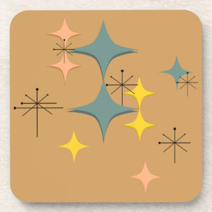 Posavasos Personalizado atómico moderno de Eames Starbursts