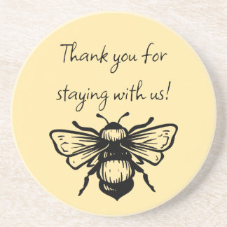 Posavasos Personalizado Bee Coasters Sandstone