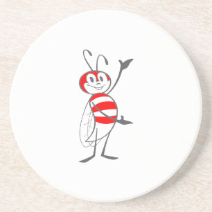 Posavasos Personalizado Bee Vector Coasters