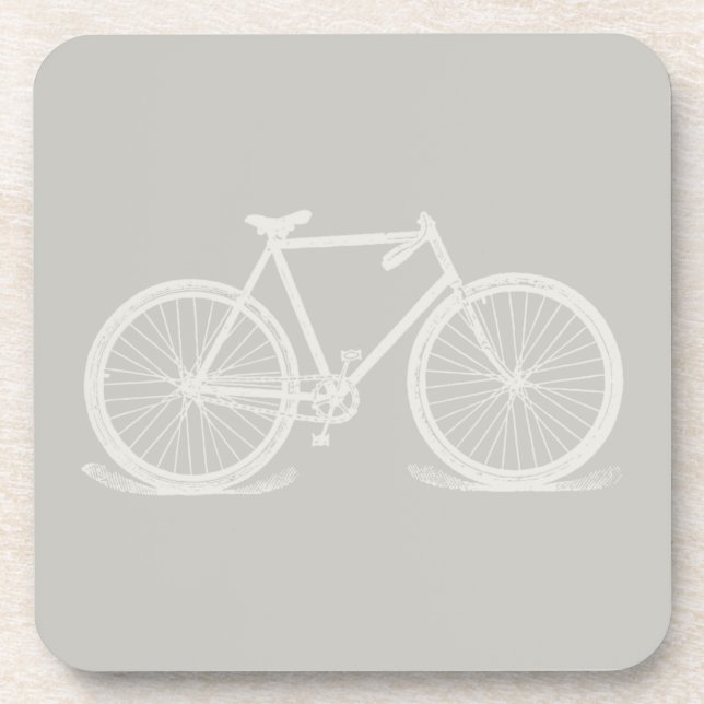 Posavasos Personalizado de arte en bicicleta COLOR (Frente)