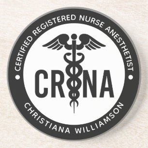 Posavasos Personalizado de la CRNA Certificado de enfermero