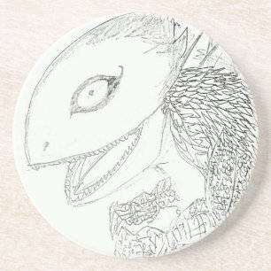 Posavasos personalizado de lagarto monstruo