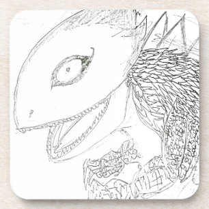 Posavasos personalizado de lagarto monstruo