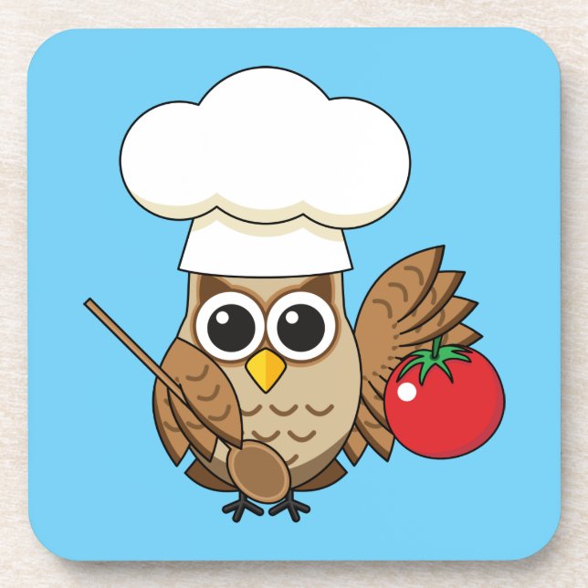 Posavasos Personalizado de Lechuza Cocina (Frente)