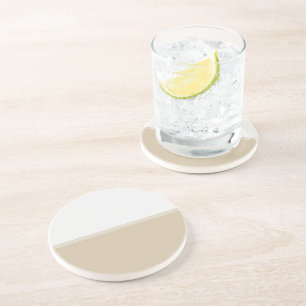 Posavasos Personalizado de marfil poner crema de las rayas