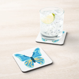 Posavasos Personalizado de mariposa de colores gráfico