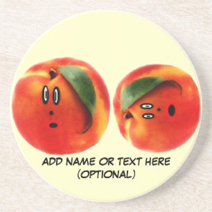 Posavasos Personalizado de melocotones personalizado