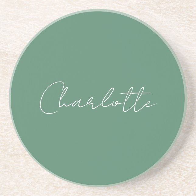 Posavasos Personalizado de Moda Minimalista caligrafía Edici (Frente)